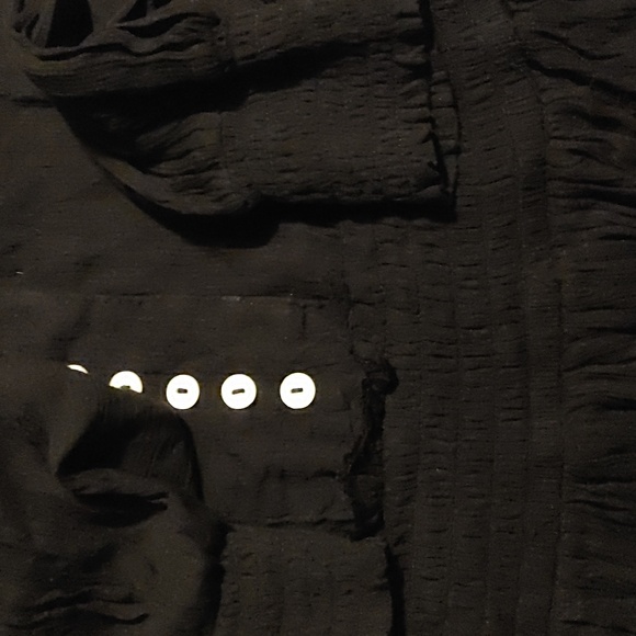 Free People Romy Crinkly Mini Dress Fr Endless Summer Sz.Xs Black - Picture 7 of 7